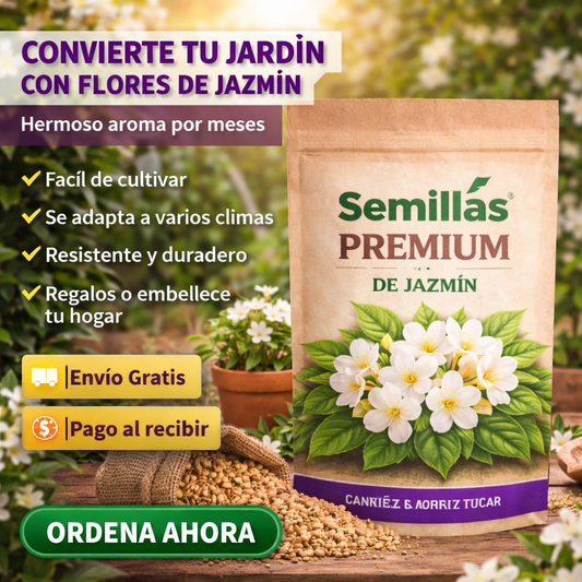 🌿 Semillas Premium de Jazmín – Aroma, belleza y elegancia en tu hogar