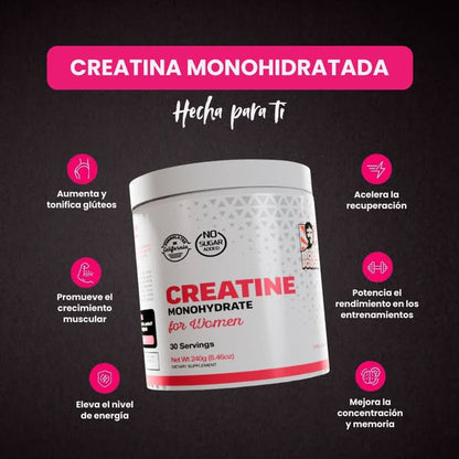 ✨ Creatina Para Mujeres Aumenta Fuerza, Energía y Definición Natural🔥